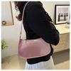 1Pc This Year's Popular Fashion Korean Version Shoulder Bag Women's Spring New Versatile Ins Solid Color Gentle Small Square Bag