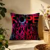 Fashion FFoo Fightersing Cushion Cover Versatile DoubleSided Pillow Case Fit for Sofa Bed Car  Daily Decor