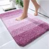 Gradient Plush Simple Floor Mat Bathroom Use To Water Absorption And Slip Anti