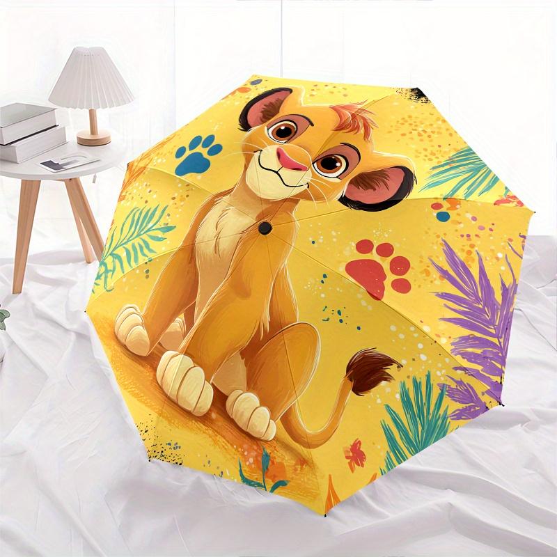 

Disney Lion King,Simba,Jungle Manual Opening and Closing Umbrella, 8-Rib Reinforced Folding Design, Lightweight