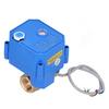 Motorized Ball Valve DN15 Brass Straight Through Hydraulic Fitting with Indication DC3‑6V