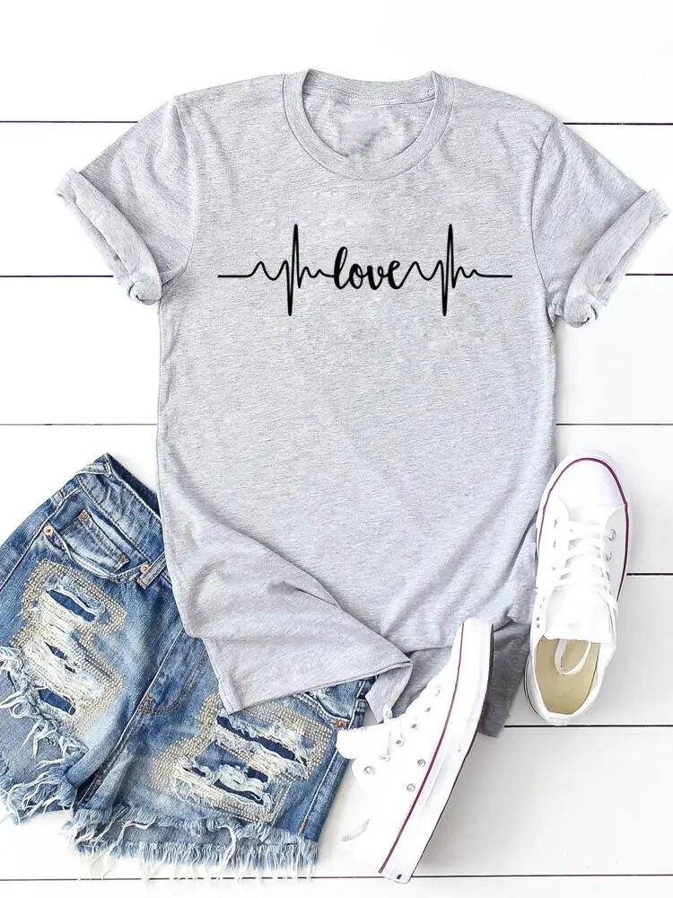 Print T-shirts Clothing Women 90s Sweet Lovely Cactus Trend T Clothes Short Sleeve Ladies Casual Fashion Female Graphic Tee