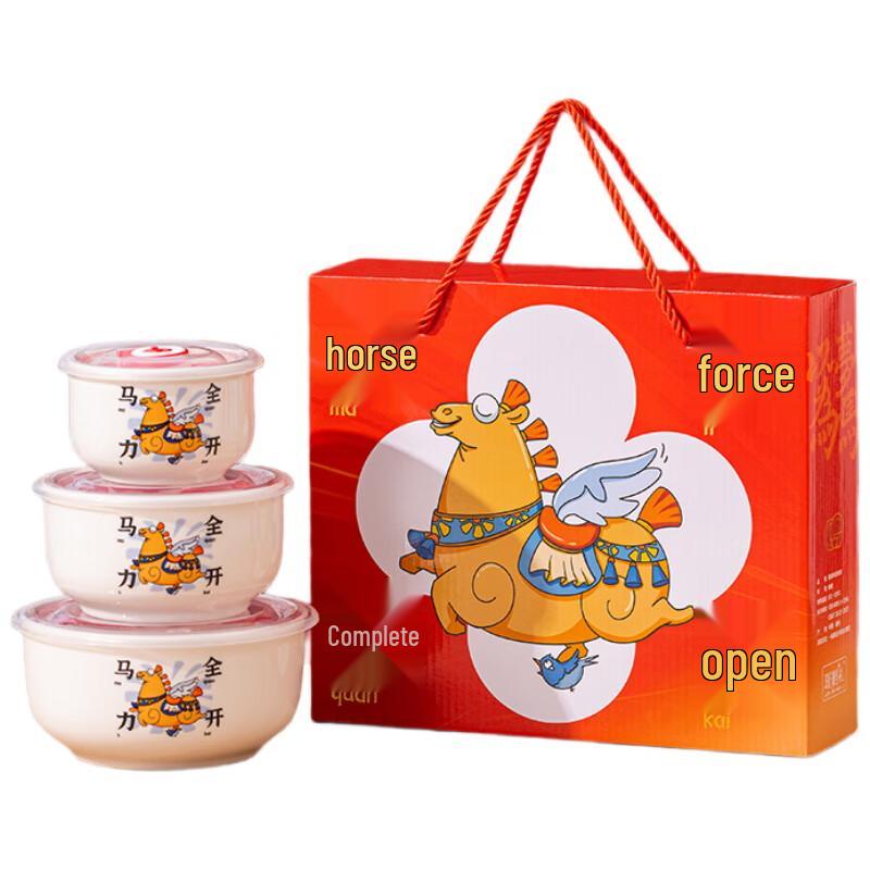 Ceramic Food Storage Bowl Set