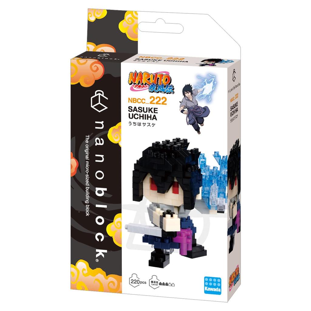 Kawada Nanoblock Uchiha Sasuke 3 X X 18 Ages 12 and Interior "NARUTO Shippuden" NBCC_222, 10.5 Cm, Up, Decoration, Hobby, NBCC_222