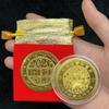 2Pc 2026 Year Of The Horse Imitation Commemorative Coin Paper Lucky Animal Pony Imitation Gold Foil Paper  Year Souvenir Gift