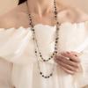 Sweet Cool Spice Bohemian Long Necklace Vintage Vintage Double Layer Flower Beaded Necklace Personality Niche Necklace
