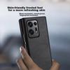 Funda para Teléfono OPPO Find N2, Cubierta Protectora Findn2, Pantalla Plegable Izquierda y Derecha OPPO Find Funda de Cuero a Prueba de Golpes, Exterior en Negro Estrellado
