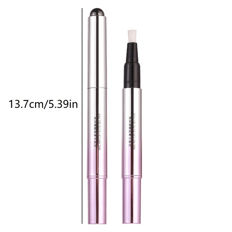 Multifunkční pero pro kočičí oko na nehty 6 v 1 s malým magnetickým štětcem na zdobení nehtů, Nezbytnost pro DIY nadšence a začátečníky v tréninku nehtů