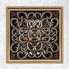 Antique Brass 10cm Shower Floor Drain Bathroom Waste Drain Strainer Cover Grate