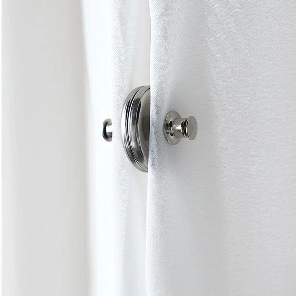 10Pairs Nail-free Magnetic Button Clips Strong Magnetic Magnetic Hook  Household Use