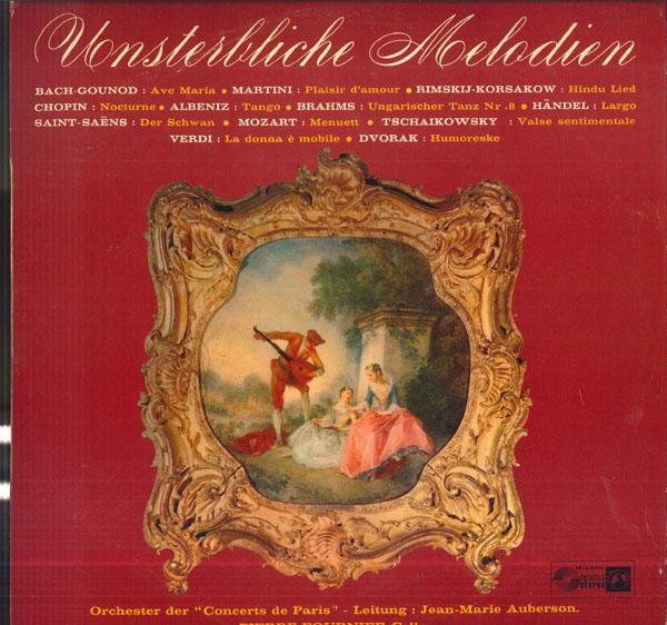 

LP Record PIERRE FOURNIER JEAN MARIE AUBERSO Unsterbliche Melodien SMS2356 CONCERT HALL Switzerlan Classical Used