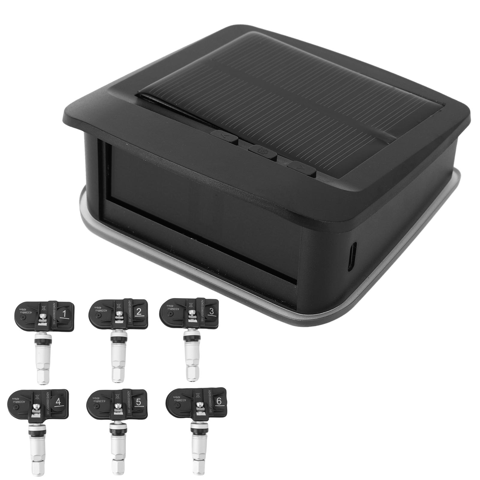 

Система контроля давления в шинах, Солнечный монитор давления в шинах с 6 внутренними датчиками, Окружающий свет, Отображение в реальном времени