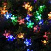 5M/7M/12M Solar Garden Light Cherry Blossom Christmas Chain Lamp Landscape Light  Blossom Festoon