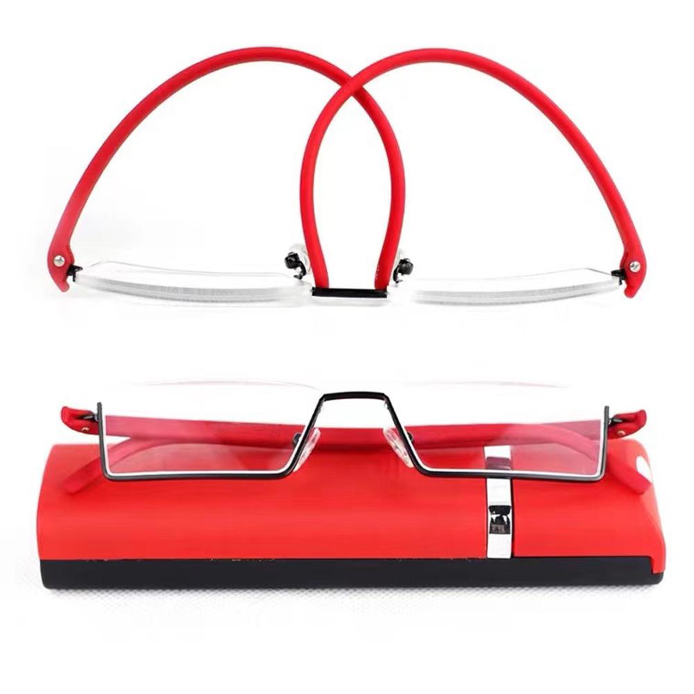 KROKODIL Reading Eyeglasses Gift Eyeglasses Case Blue Ray Blocking Presbyopic Eyeglasses Flexible Material High Definition Lense