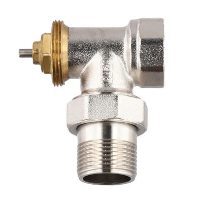 DN15 Brass Angle Thermostatic Regulating Valve Without Thermostatic Head HVAC System Radiator Temperature Controller Valve