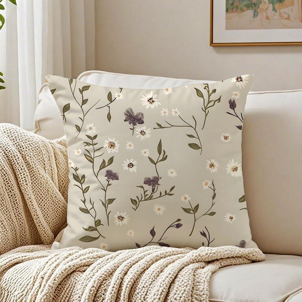 Retro Floral Classical Elegant Style Cushion Cover Pillowcase Antidustmite Living Room Sofa Decor Cushion Room