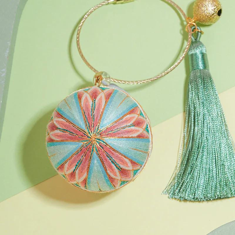 

1pc Chrysanthemum Ball Diy Embroidery Cross-stitch Material Package Knitting Accessorie Needlework Crafts for Adults