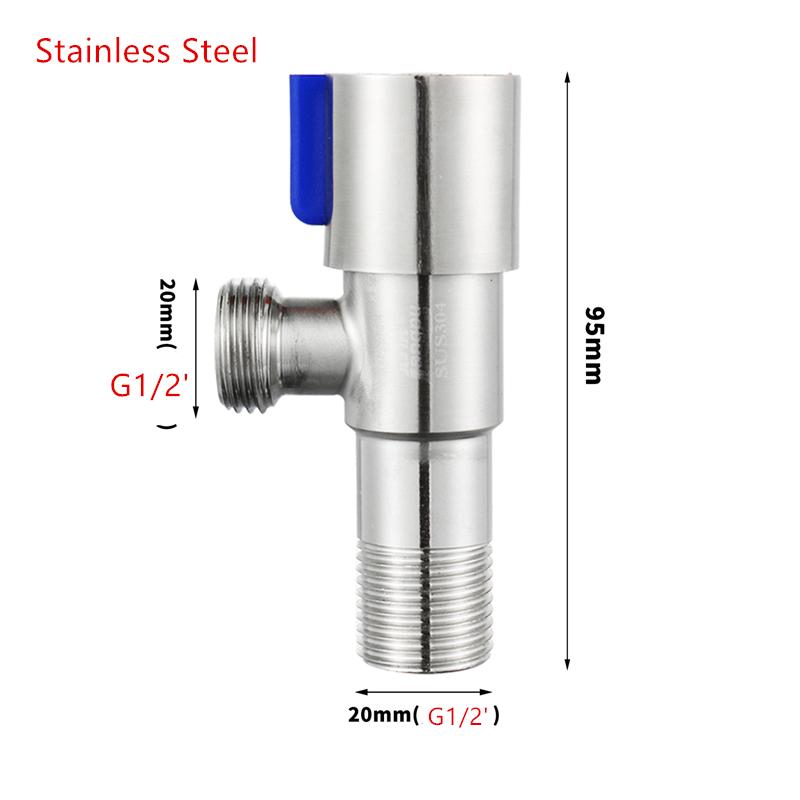 

1 шт. туалет стиральная машина 1/2 дюйма горячая и холодная вода треугольный клапан запорный угловой клапан латунь нержавеющая сталь