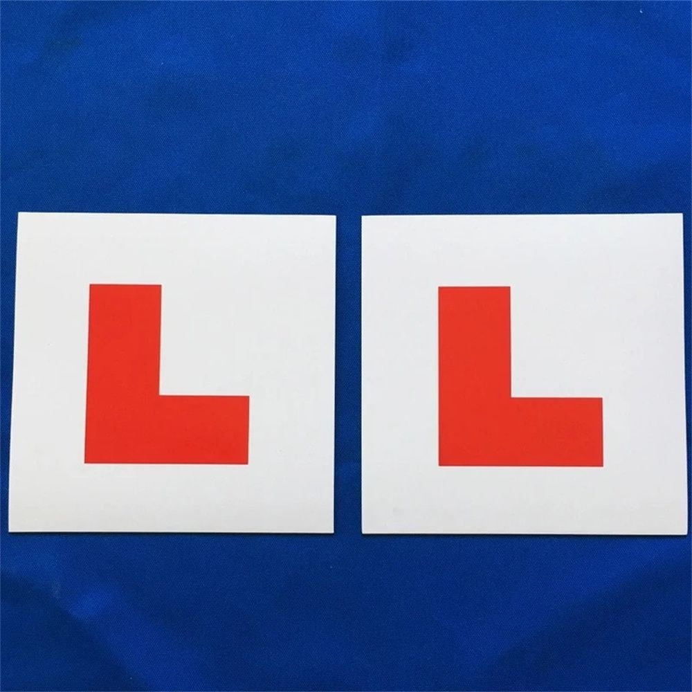 Plate Sticker Red Car L Plate New Drivers Stickers Magnetic L Plates Car Learner Sign Car Stickers