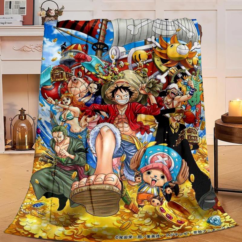 1PC pirate Adventure Flannel Blanket Gift, Suitable for Both Men And Women, Soft Ideal for Beds And Sofa, Birthday Or Christmas Gift