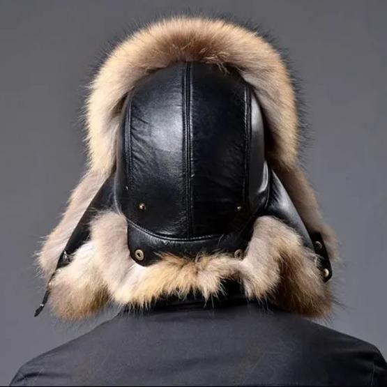WTEMPO Cappelli da uomo spessi caldi e morbidi antivento antifreddo in tinta unita in pelliccia sintetica, cappelli da uomo invernali con protezione per le orecchie, cappelli da bombardiere