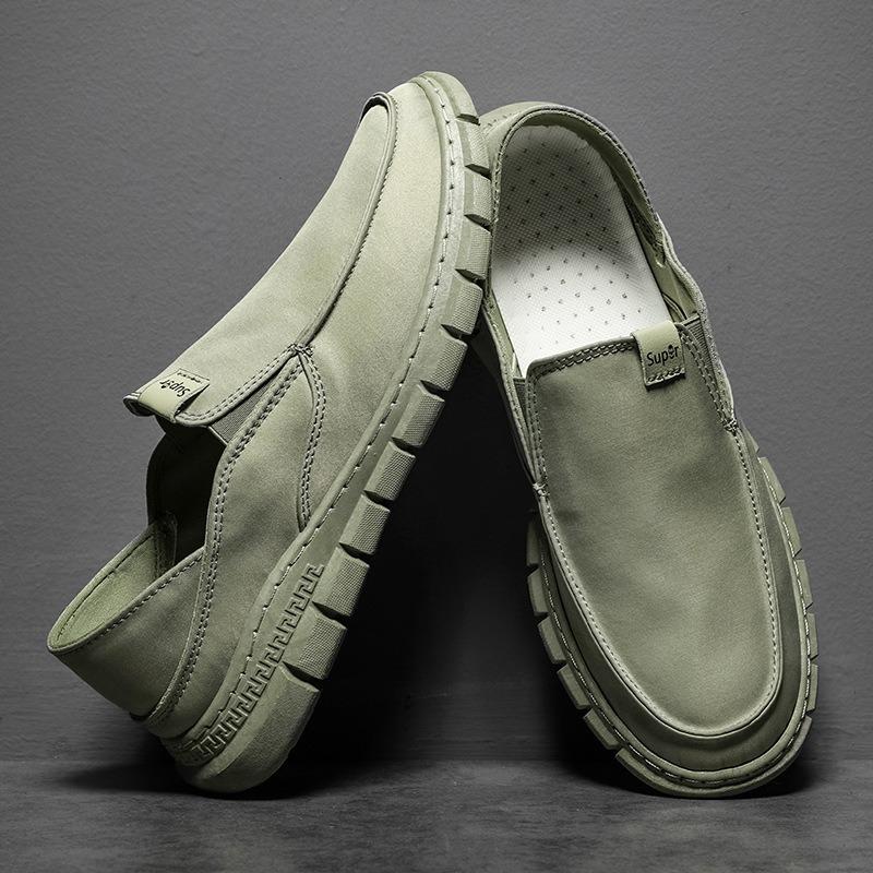 One-pedal Canvas Shoes Spring New Breathable Old Beijing Cloth Shoes Fashion Casual Trendy Shoes Cloth Shoes