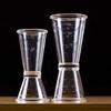 New Cocktail Shaker PP Measure Cup 20/40cc 10/20cc Double Shot Stackable Large Capacity Jigger Short Measuring Jugs