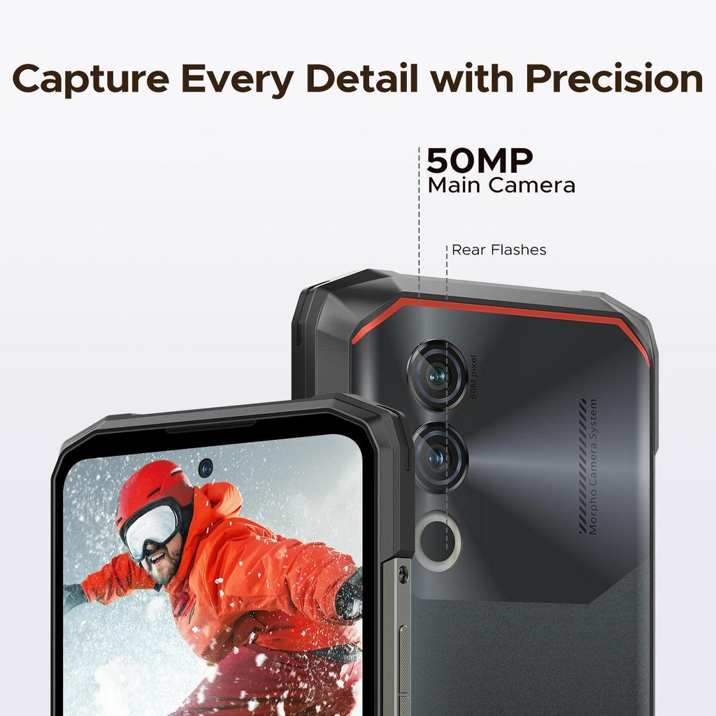 DOOGEE Blade 10 Power Rugged Smartphone, Android 16 10300mAh&18W Flash Charging, 24GB+256GB/2TB, Octa Core, 50MP Camera, 6.6 inch, 3 Cards Slots