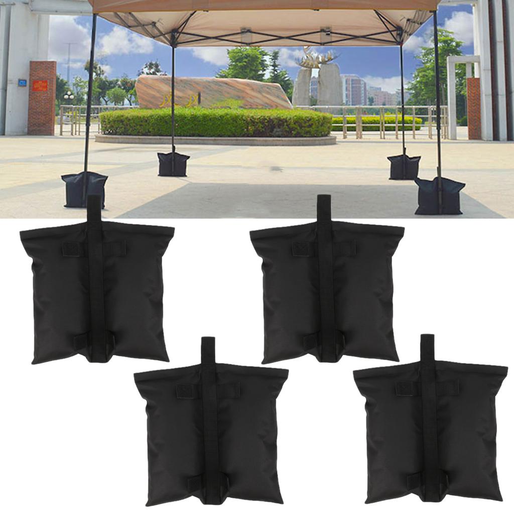 4pcs Tent Sandbag Windproof Outdoor Canopy Weight Bags Oxford Cloth Fixed Tent Legs Weight