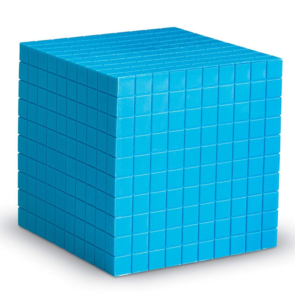 Learning Resources Plastic Base Ten Series 1 Cube Plastic Base Ten 10 x 10 x 10cm 1 Cube LER 0927