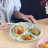 3 Grids Runde Unterteilt Platte Wiederverwendbare Fach Platte Küche Geschirr Tablett Frühstück