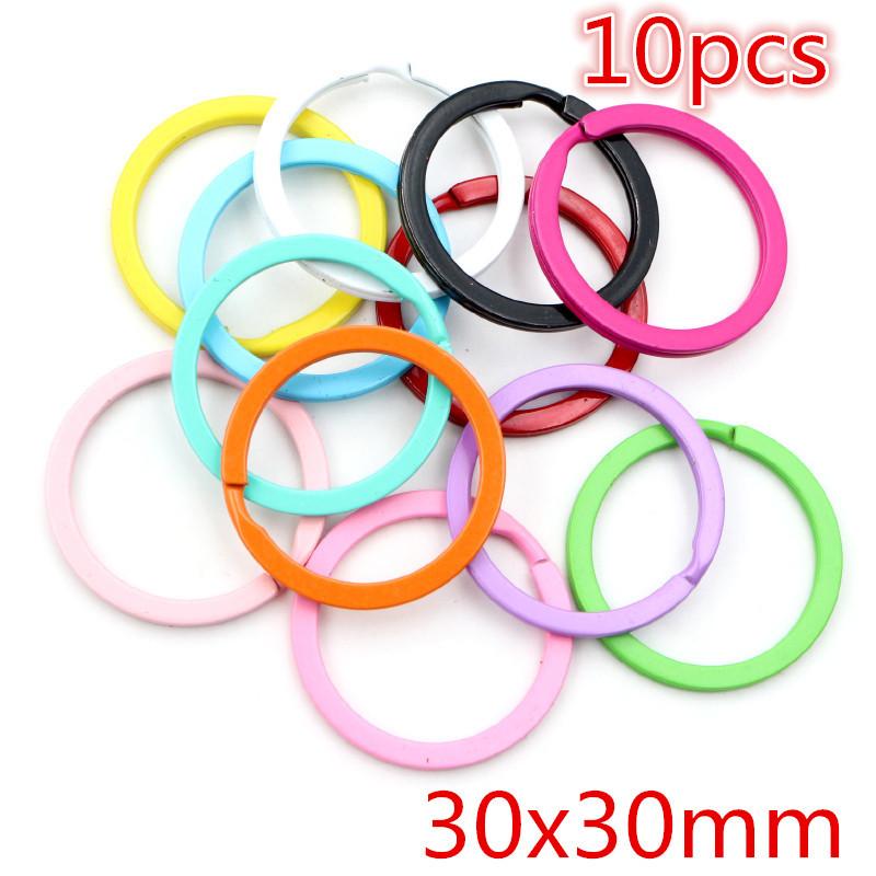 New Colors Mixed Alloy Open Rings Lobster Clasp Hooks DIY Keychain Jewelry Making Findings Supplies Accessories