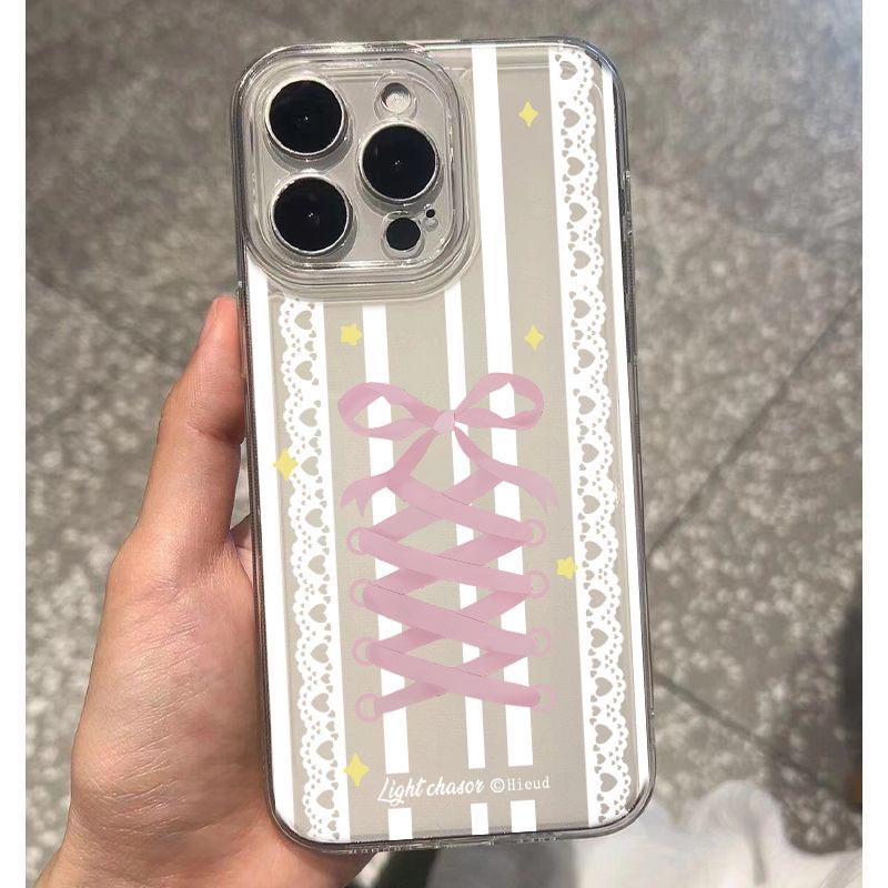 

Lace Bowknot Cartoon Case for Apple 11/15/16 Pro/Pro Max 7PLUS