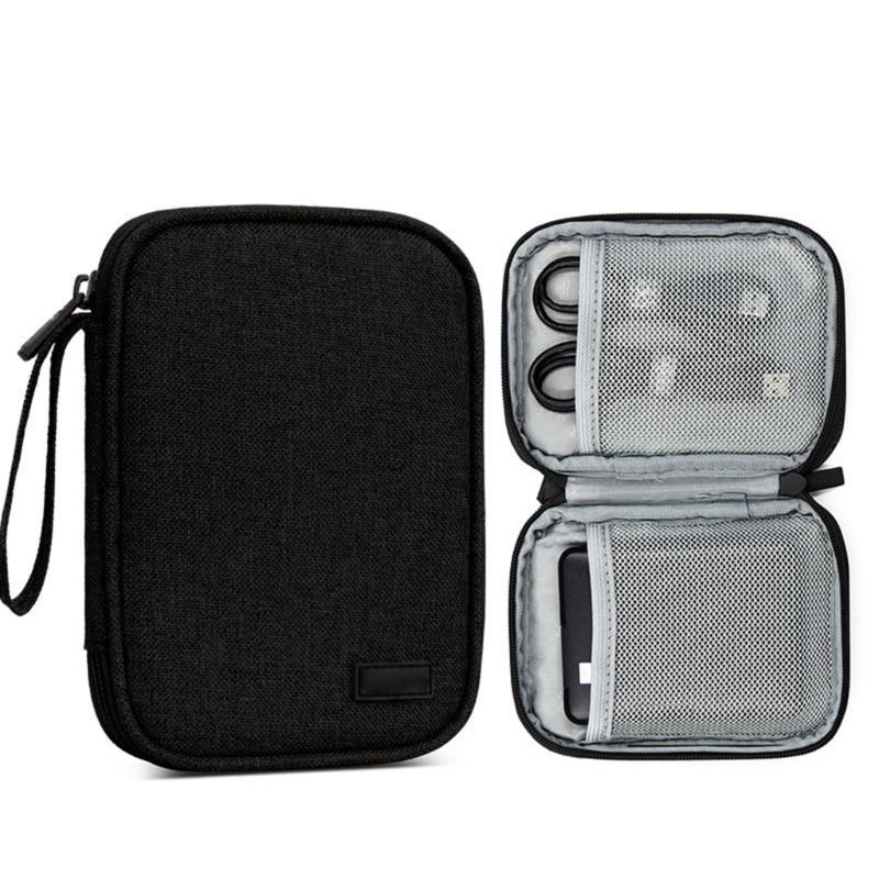 Convenient Hard Disk Storage Sleeve Hard Drive Holder Power Banks Organizer Bag Earphone Case for Business Professionals