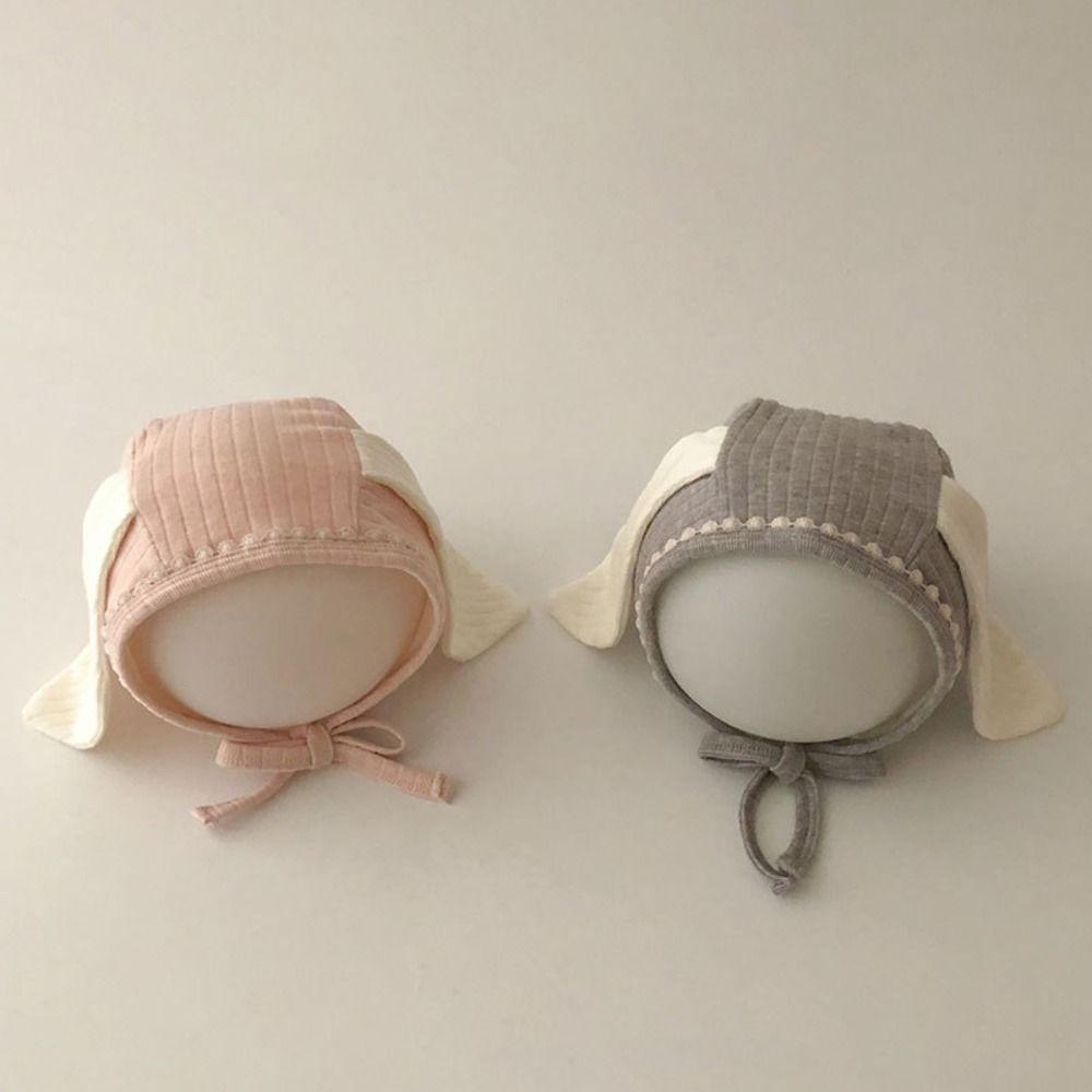 Long Ear Baby Ear Protection Hats Cute Infant Bonnet Hat Korean Baby Fetal Cap  Photography Props