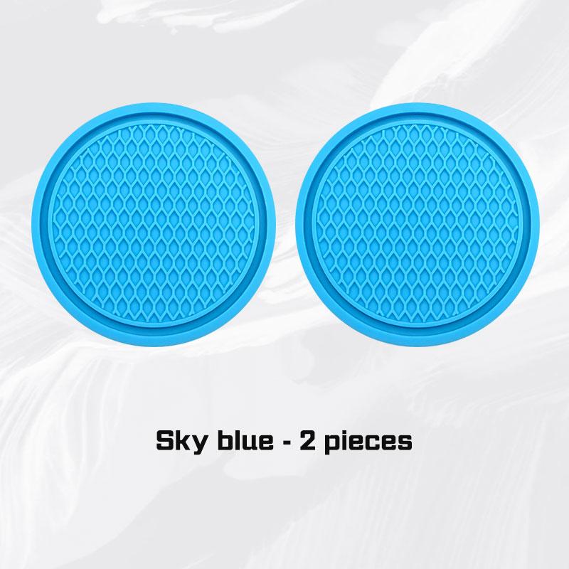 Car Coaster Water Cup Mat Accessories For Volkswagen VW ID.3 ID4 Polo Golf Passat Tiguan Beetle Caddy T5 Up Anti-slip Drink Pad hf2
