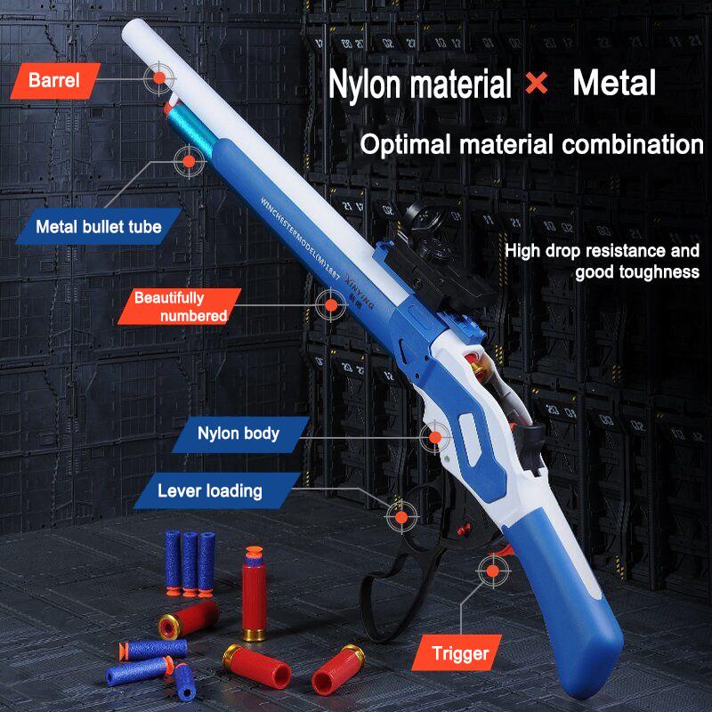 Winchester 1887 Soft Bullet Gun Nylon Sgun Rifle Shell Toy Sgun Model Toy Gun Children's Wonderful Birthday Gift