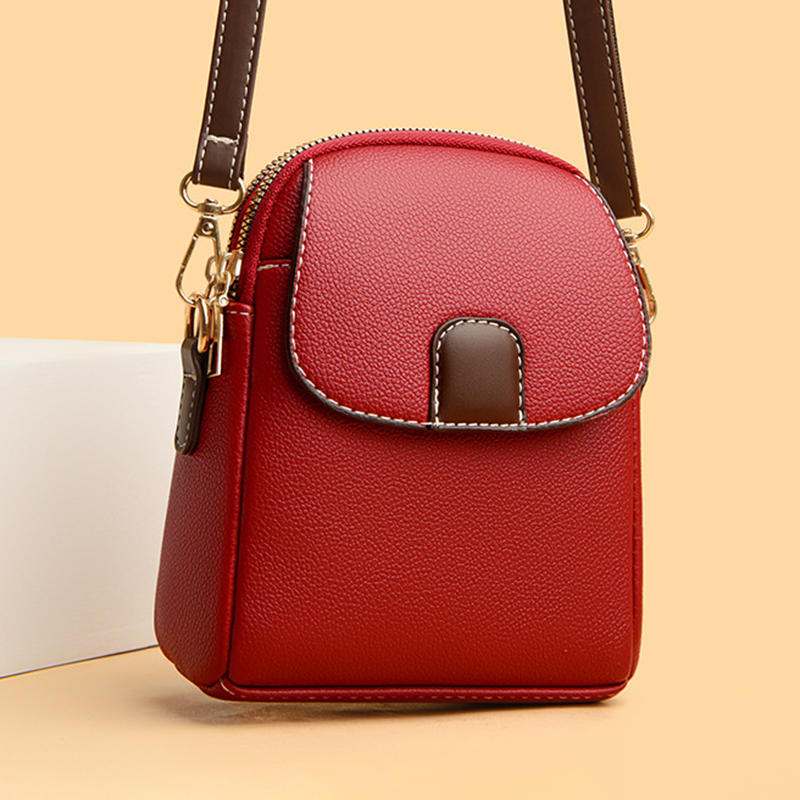 Women's Crossbody Bags PU Leather Mobile Phone Bag For Female Bag Designer Simple Fashion Messenger Bags
