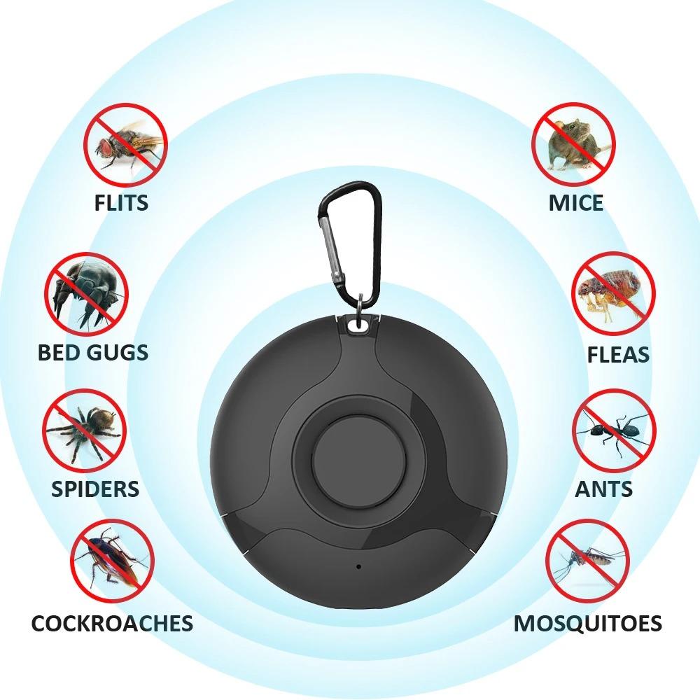 Electronic Portable Ultrasonic Pest Repellent Mini Pet Deworming Pendant Mosquito Repeller Dog