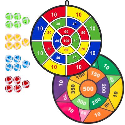 20 Bolas Niños Lanzar Bola Pegajosa Dardos Tableros Blanco Bola Juguetes para Niños Set Deportes de Interior Juego de Bola con Ventosa Deporte Familiar Fiesta