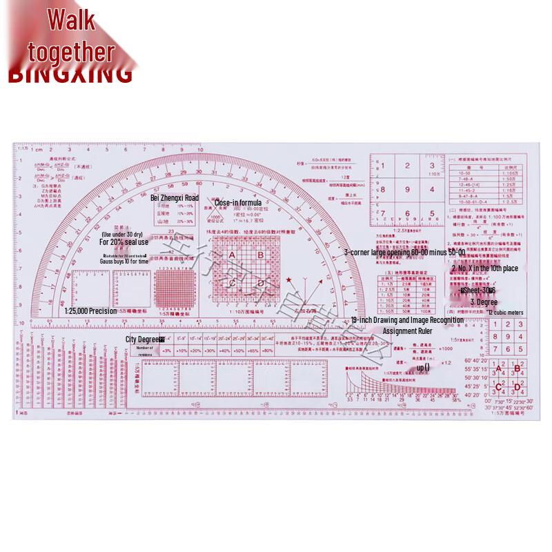 Military Map Reading and Operations Ruler