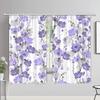 Watercolour Leaves Hummingbird Curtains Living Room Bedroom Home Decor Curtains Floral Polyester Shower Curtain with Hooks