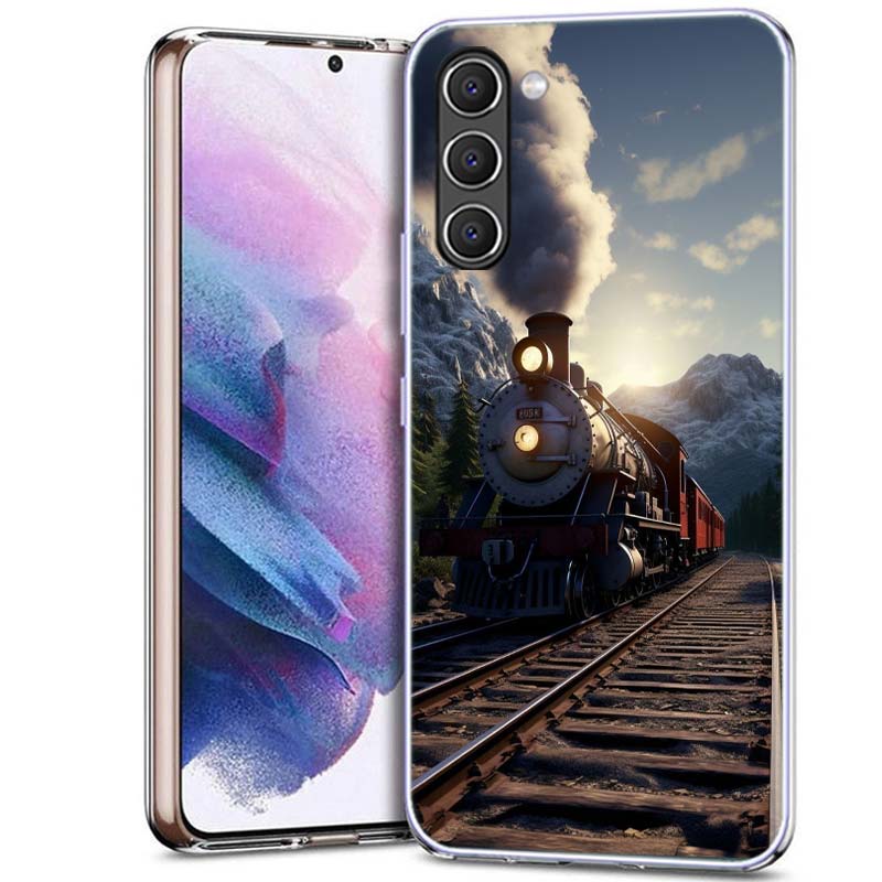 Steam Train Phone Case for Samsung A16 A26 A36 A56 A17 A37 A57 A07 A06 A02S A12 A22 A32 A52S A72 Galaxy A70 A50S A71 A51 A31 A30