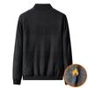 Spring and Autumn Jacket Men's Casual Business Light Luxury Men's Jacket Fleece Thickened Loose Baseball Collar Versatile Large Size