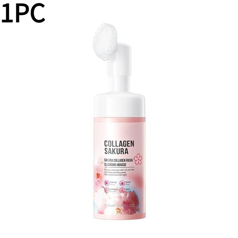1PC Vitamin C Cleansing Mousse Amino Acid facial cleanser facial cleanser 120ML