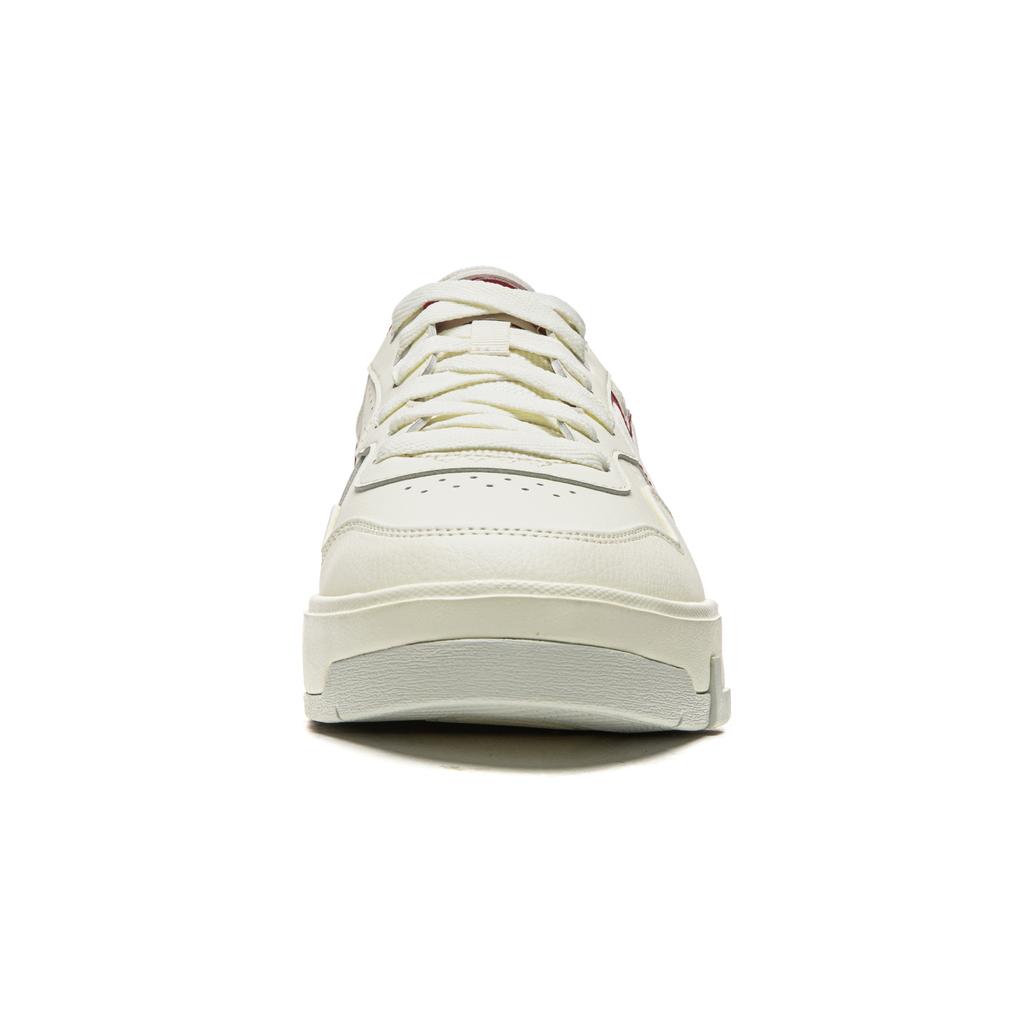 Li Ning Common 80s Coverage Slip Resistant, Abrasion Resistant, Lightweight Low Top Skateboard Shoes Men's White Red AGCW013-1