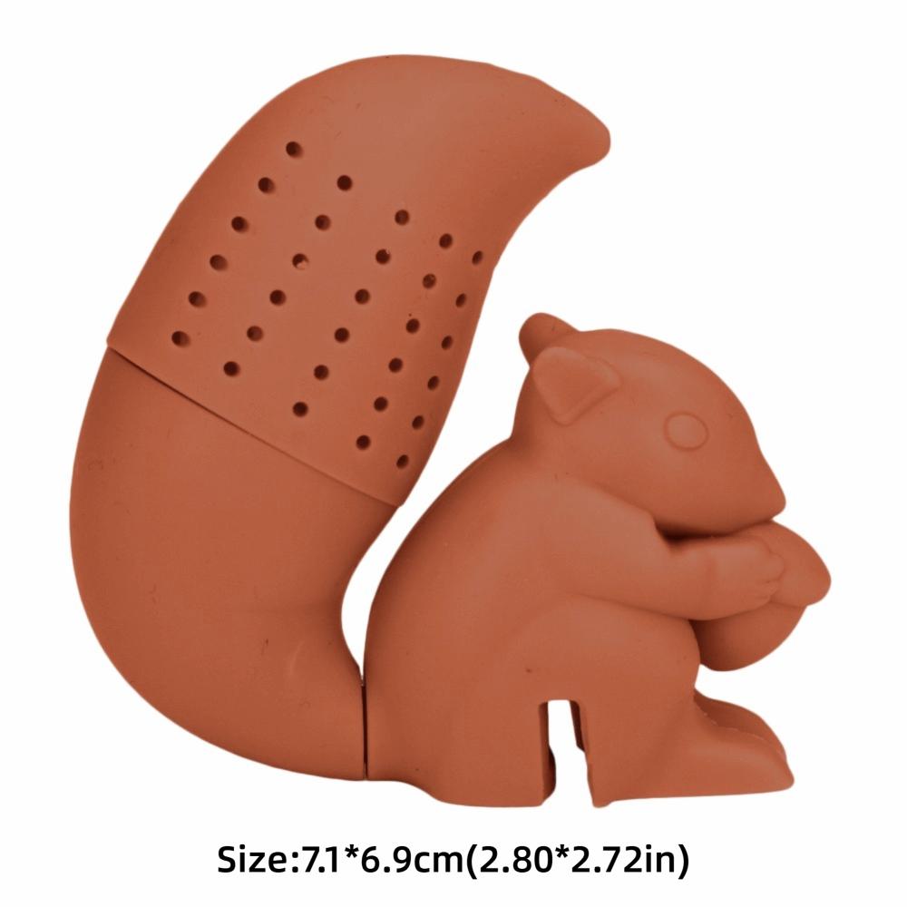 

Silicone Squirrel Tea Strainer Squirrel Shape Squirrel Tea Filter Squirrel Tea Infuser Tea Brewing кавовий