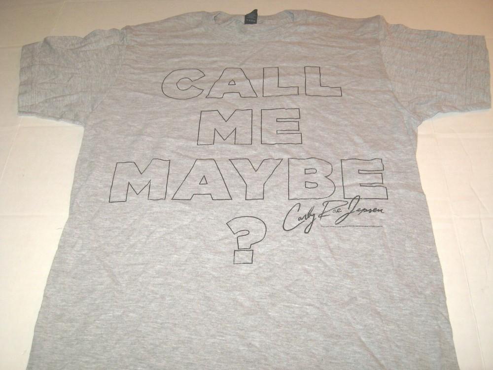 Singer Carly Rae Jepsen Call Me Maybe Song 2013 Music Light Gray T-Shirt New! SM Unisex T-Shirt S