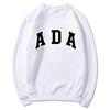 IN BLUE: England Trip Blogger Style Korean Cotton Loose Fit Lettered Pullover Hoodie Pair