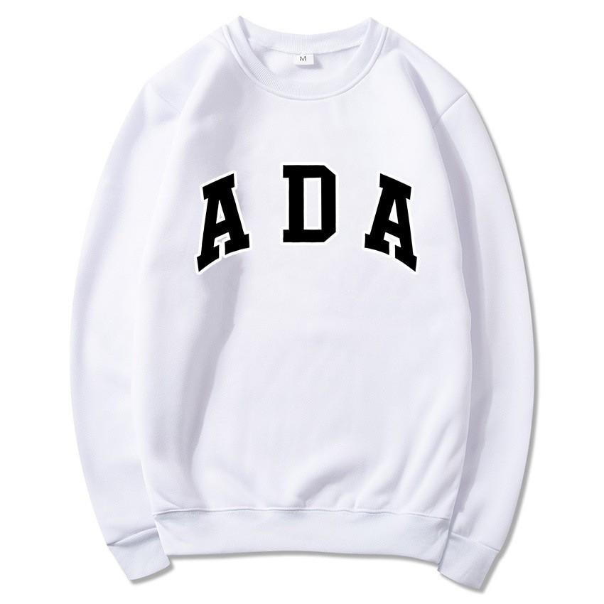 IN BLUE: England Trip Blogger Style Korean Cotton Loose Fit Lettered Pullover Hoodie Pair
